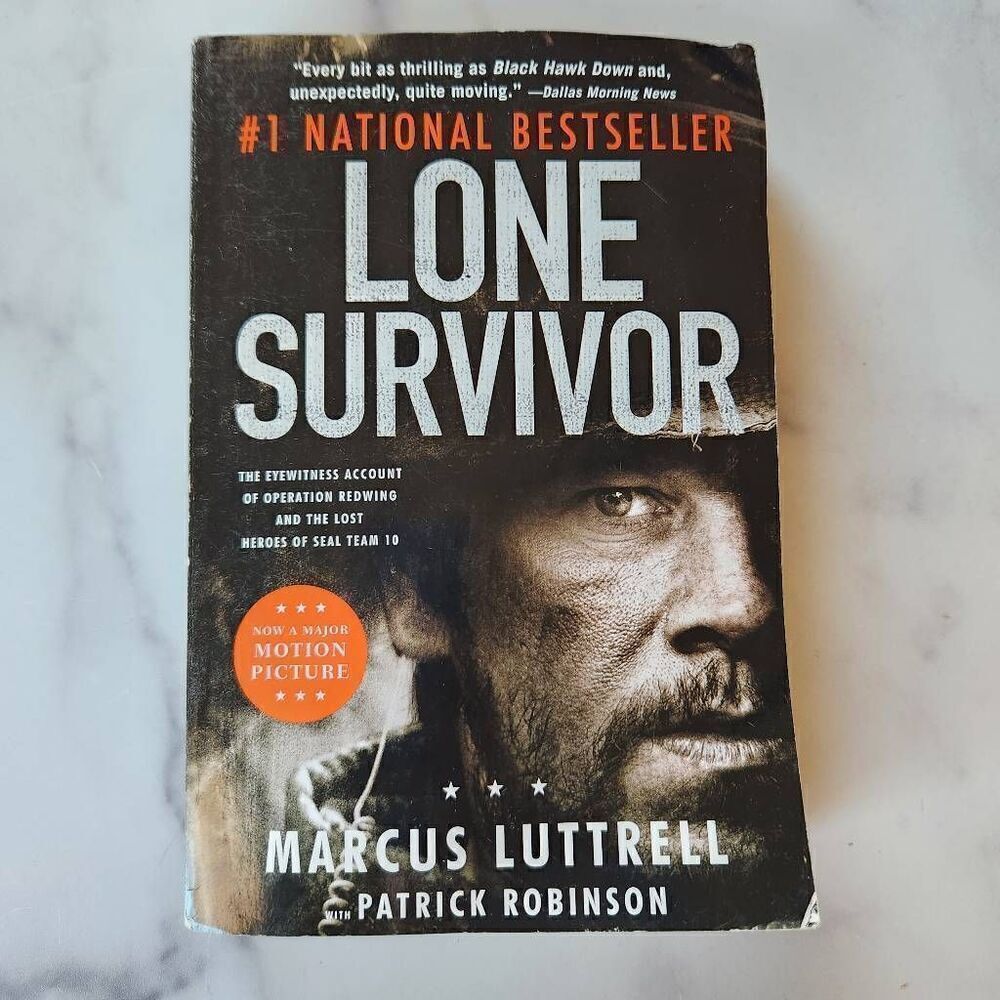 Lone survivor Marcus Luttrell #1 national bestseller paperback army war story bo